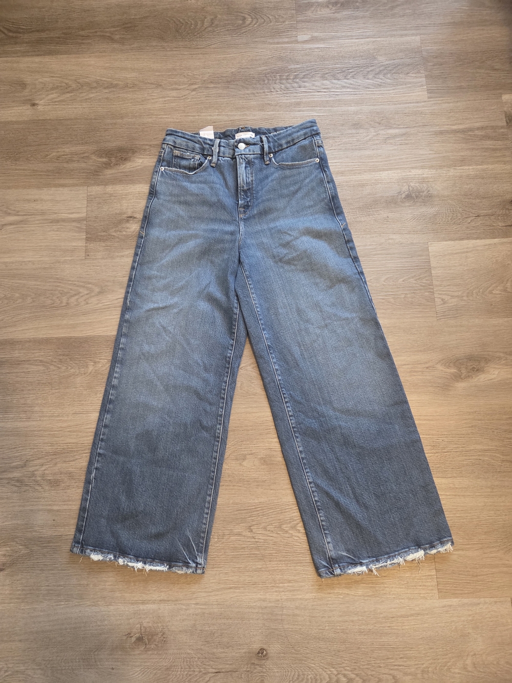 Good American good waist palazzo jeans #28 - Picture 2 of 10